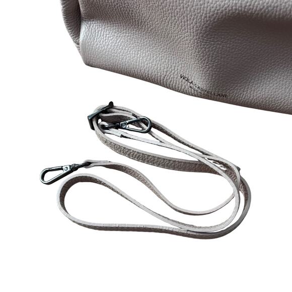 Viola Castellani Italian Leather Chain Strap Purse Pink NEW - Picture 6 of 8